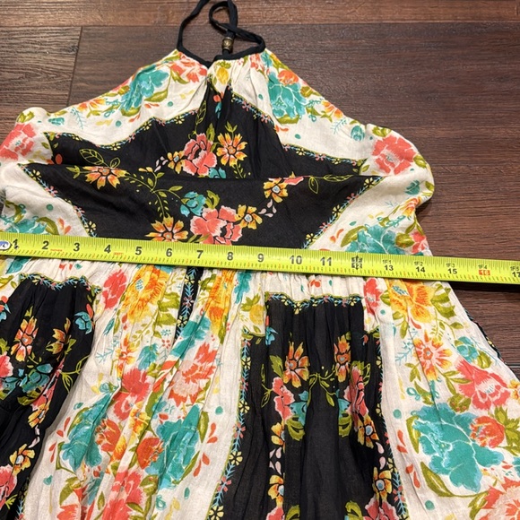Ecote Pre Loved Boho colorful with open back lined with adjustable Straps Dress. - Picture 8 of 10